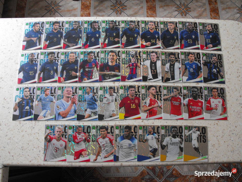 Karty piłkarskie HOLO GIANTS z edycji TOP CLASS