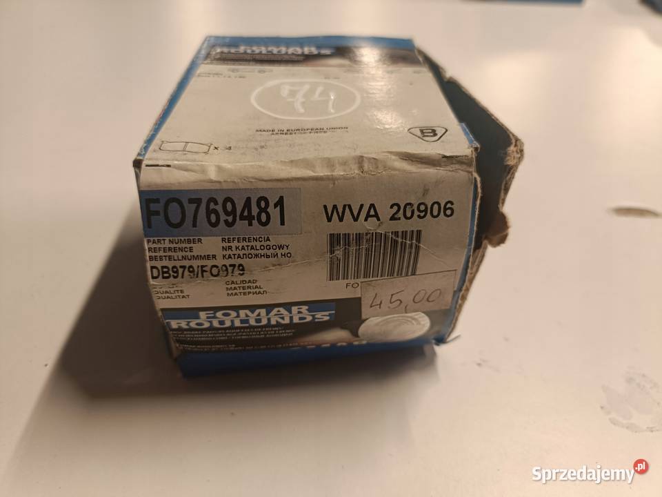 Citroen Saxo PRZEDNIE KLOCKI HAMULCOWE przód osobowe Rudka