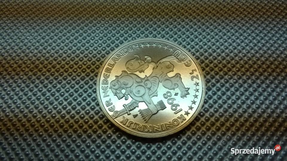 moneta Holandia 2 ECU 1998 Willem Drees mazowieckie