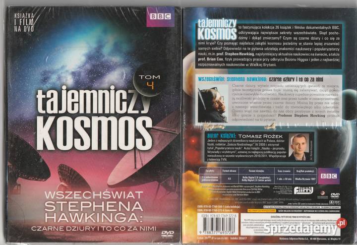 TAJEMNICZY KOSMOS TOM 4 Stephen Hawking DVD DVD Pruszków