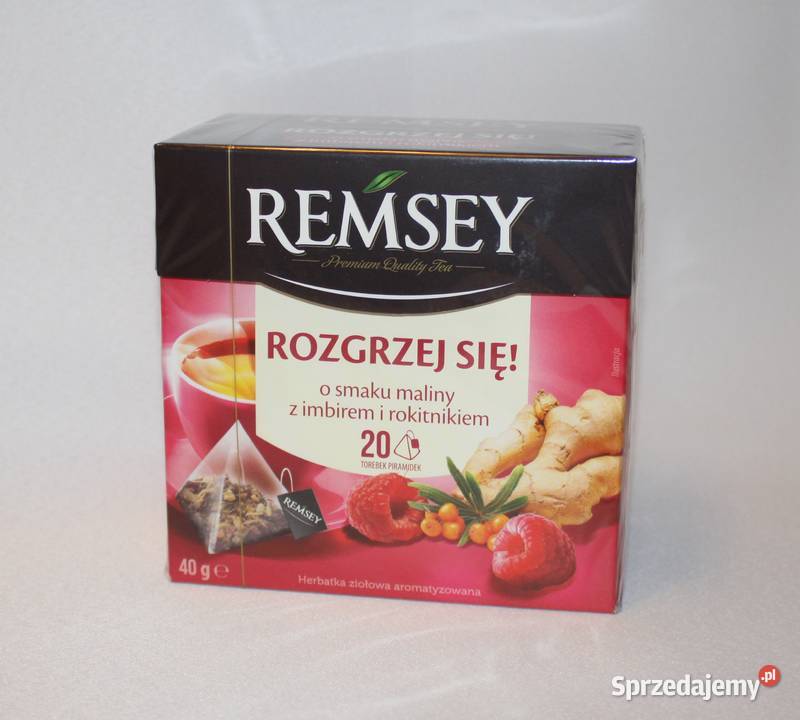 Herbata Remsey rozgrzej się owocowa imbir malina Stare Miasto sprzedam