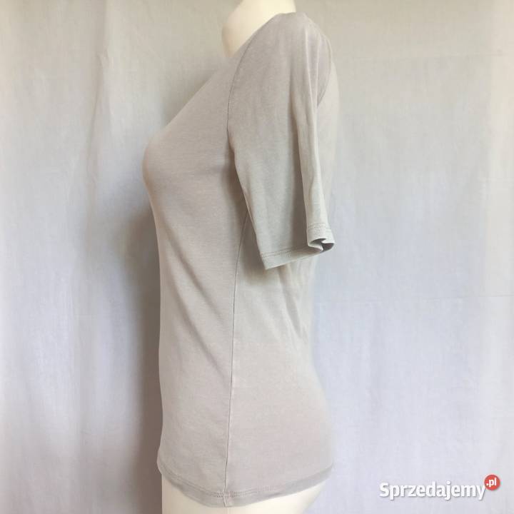 Bluzka beżowa Tshirt Krótki Rękaw r 38 Zara Zara