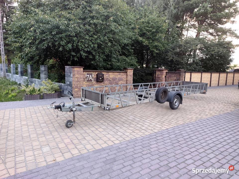 Przyczepa DŁUŻYCA ZAMOPS Hamowana 620 x 130 DMC Rok produkcji 2016 Wodzisław sprzedam