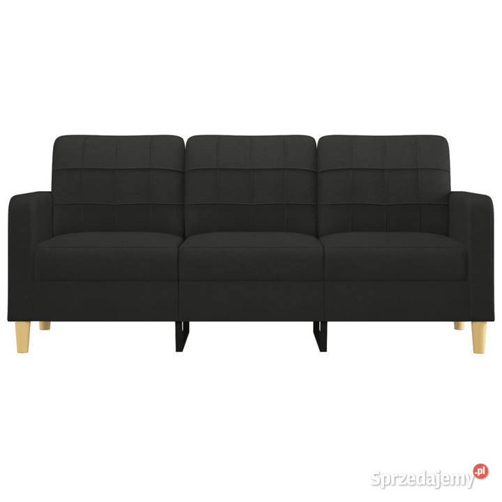 Sofa 3osobowa czarna 180 tapicerowana tkaniną Sofy i kanapy mazowieckie Warszawa