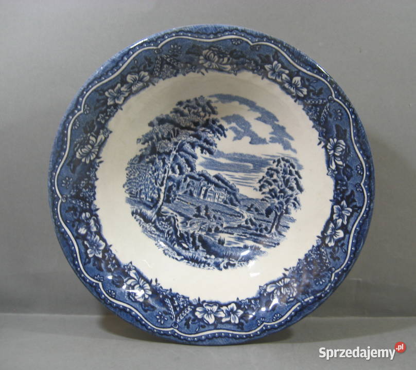 Talerz Ozdobny Angielski Old Castle Porcelana i szkło mazowieckie Warszawa sprzedam