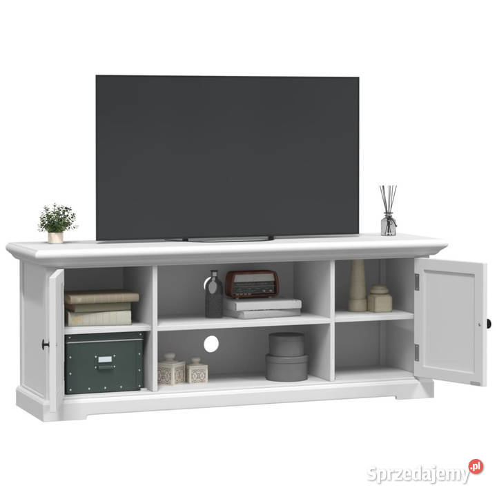 Szafka pod TV biała 110x30x41 materiał mazowieckie Warszawa