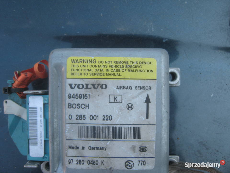 Moduł poduszek airbag Volvo s70 v70 c70 9459151 Części samochodowe Kraków
