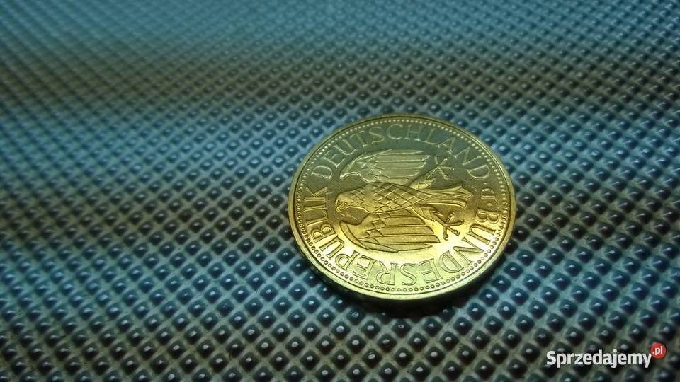 moneta Niemcy 1 marka 1991 złocona 032 Warszawa