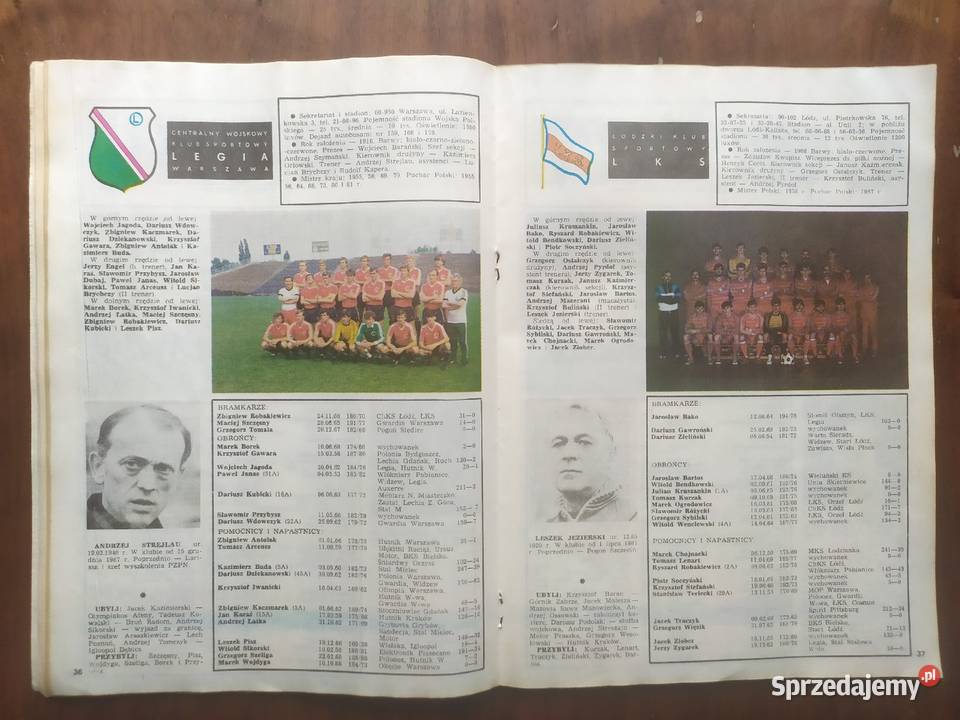 Skarb kibica liga polska wiosna 1988 Łódź sprzedam