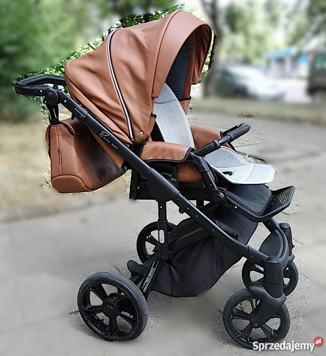 Wózek 3w1 Roan Bass skora Gwarancja Regulowany podnóżek łódzkie Łódź