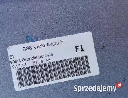 Zderzak tył tylny Audi RS6 C6 Avant Kombi