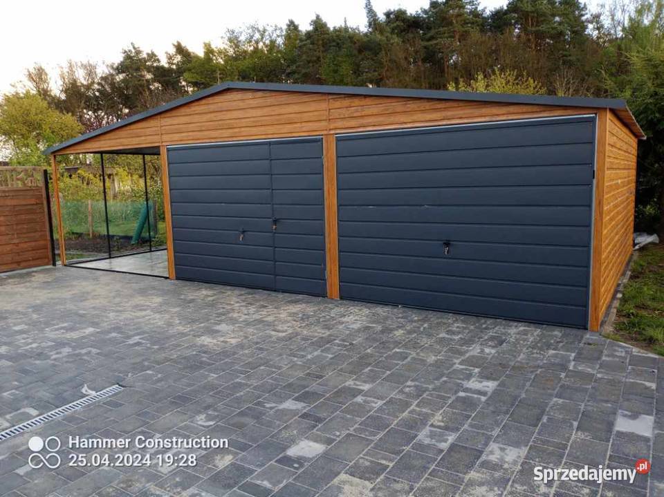 Garaż blaszany wiata Wzmocniony PROFILAMI lubuskie Zielona Góra sprzedam