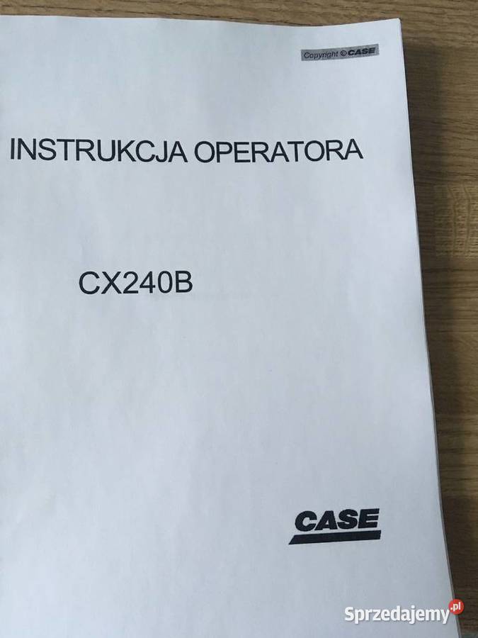 dtr instrukcja obsługi koparka case cx240b i Pozostałe Szczecin