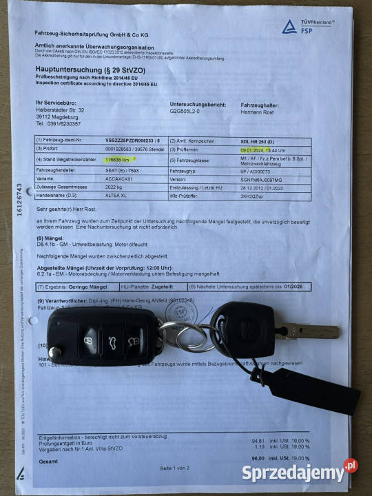 Seat Altea XL wspomaganie kierownicy Szczecin