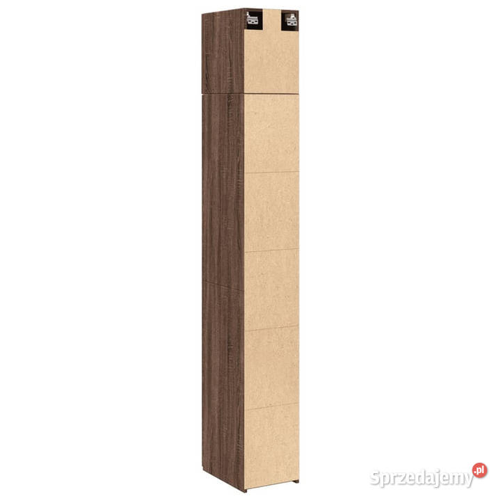 Wąska szafka brązowy dąb 30x425x225 WM3281265 Warszawa