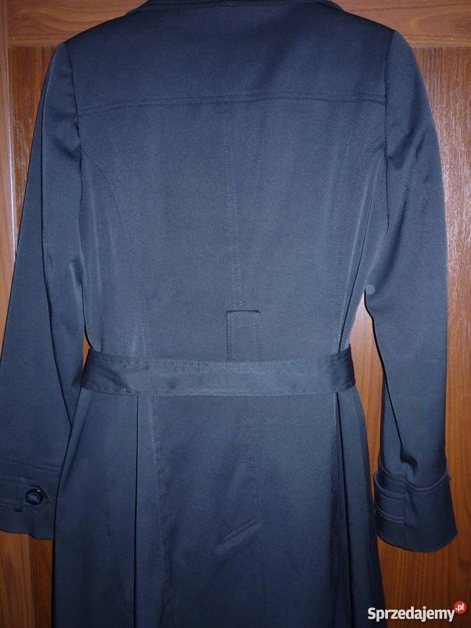 czarny trencz damski dwurzędowy Kurtki i płaszcze Gdynia