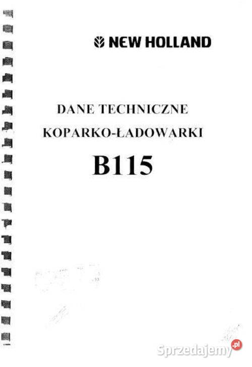 Holland B115 instrukcja obsługi DTR wysyłka Kielce