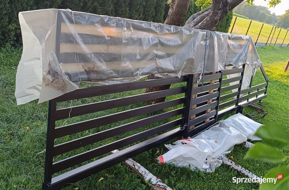 Brama przesuwna z furtką solidny komplet gotowy Szczutowo