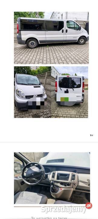Renault Trafic 08 25dCi 9oslong diesel mazowieckie Nadarzyn