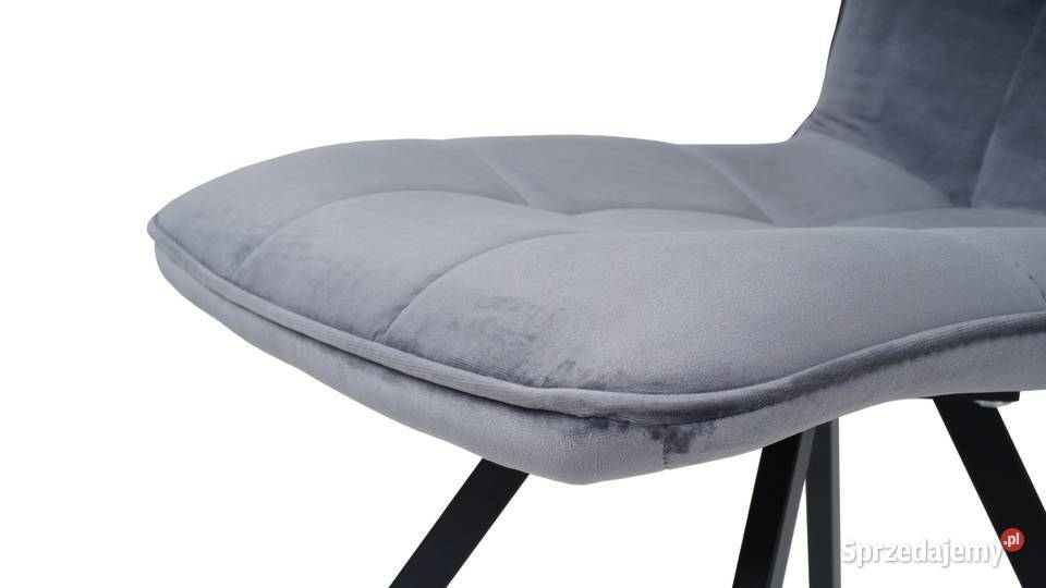 Kpl Krzeseł Antracytowych metalowe nogi 6 Gliwice