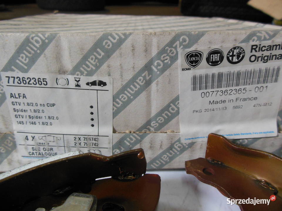 SZCZĘSKI HAMULCOWE SPIDER 145 Citroen 4241L7 Kozy sprzedam