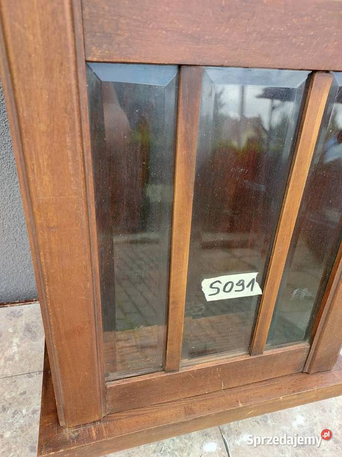 S091 Skrzynia obudowa starego zegara fazowane Tczew