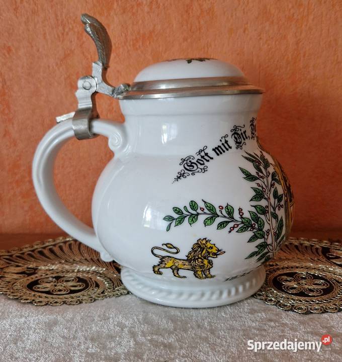 Kolekcjonerski Kufel Porcelanowy Herb Bawarii sprzedam