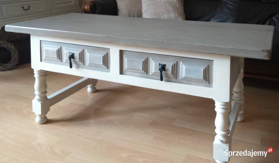 Stolik kawowy ława szafka RTV Shabby Chic
