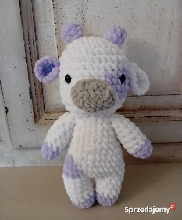 Maskotka misiu na szydełku krówka handmade Maskotki sprzedam