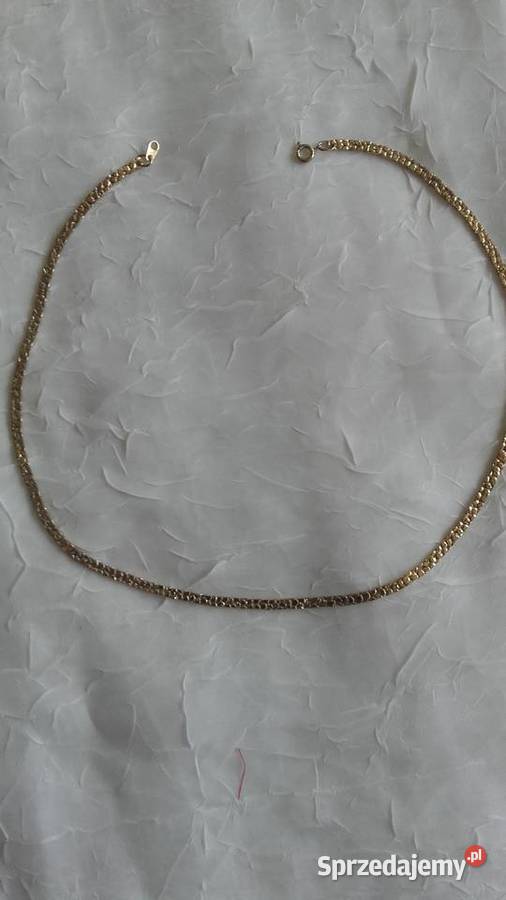 EFEKTOWNY SZEROKI ŁAŃCUSZEK ZŁOCONY wielkopolskie Piła