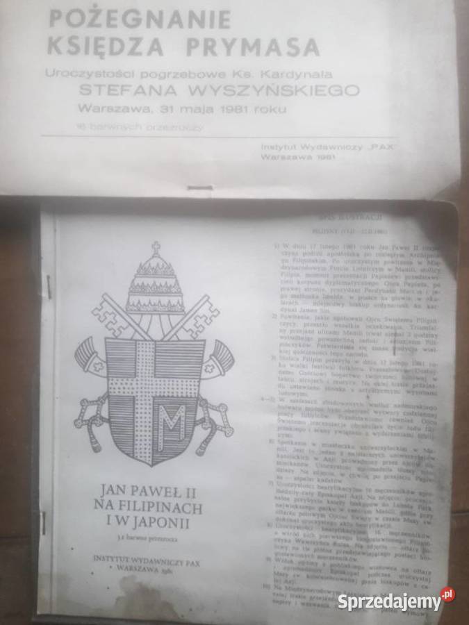 Przeźrocza z 1981 Jan Paweł II i pogrzeb Stefana świętokrzyskie Łączna