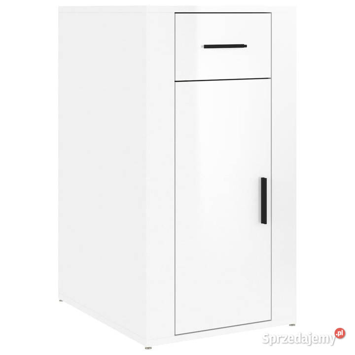 Szafka pod biurko biała z połyskiem 40x49x75 mazowieckie Warszawa