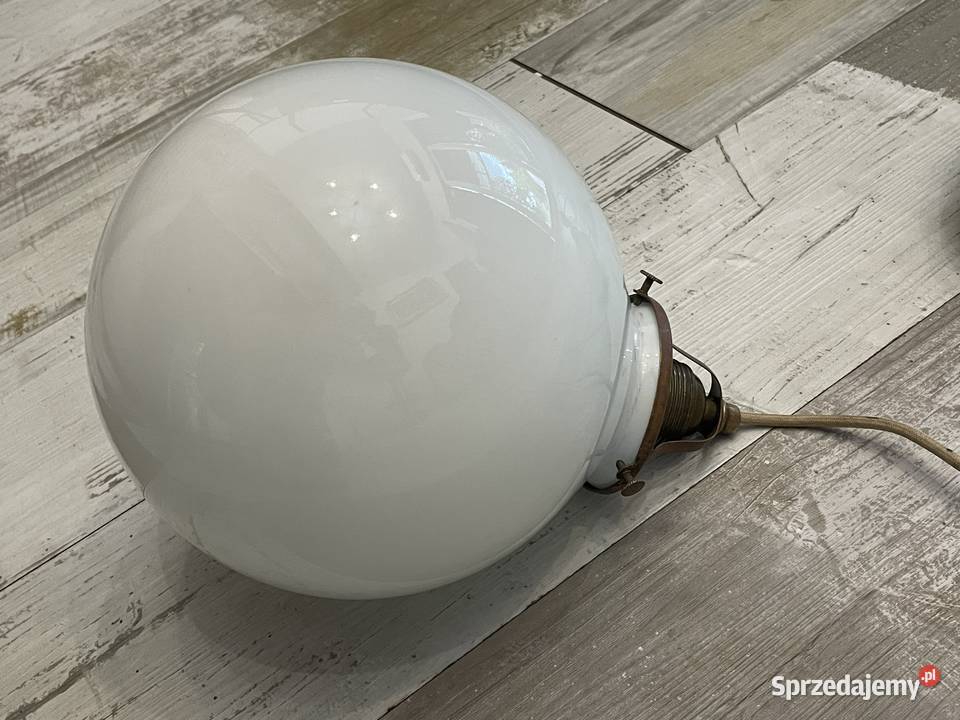 Stara lampa wisząca kuchenna z przeciwwagą Chudów