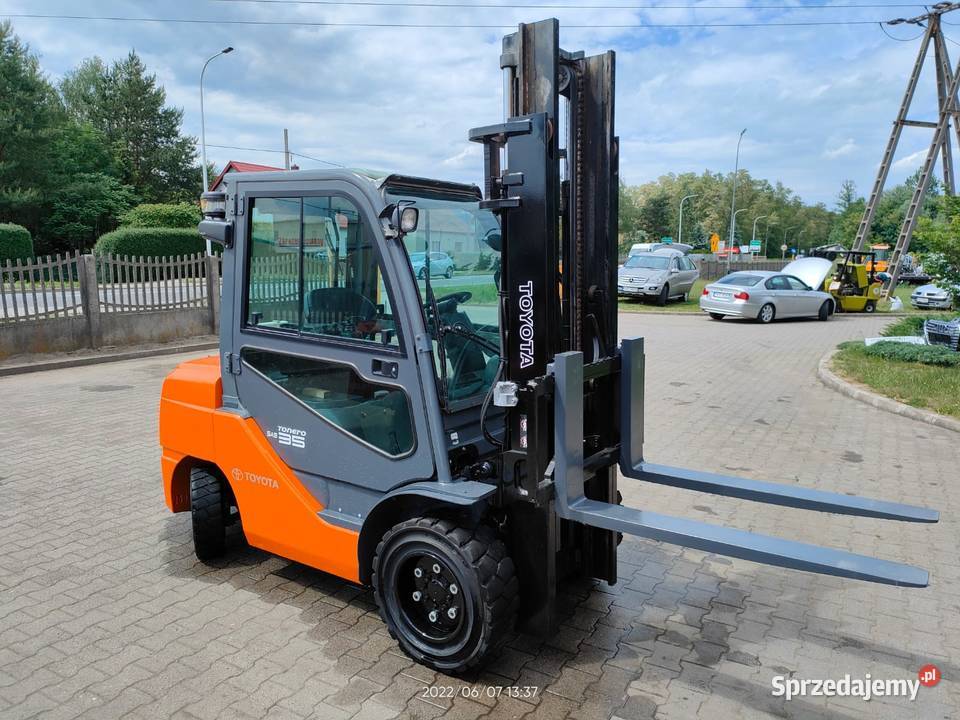 Wózek widłowy Toyota Toner regulowane widły Wózki widłowe Krążkowy