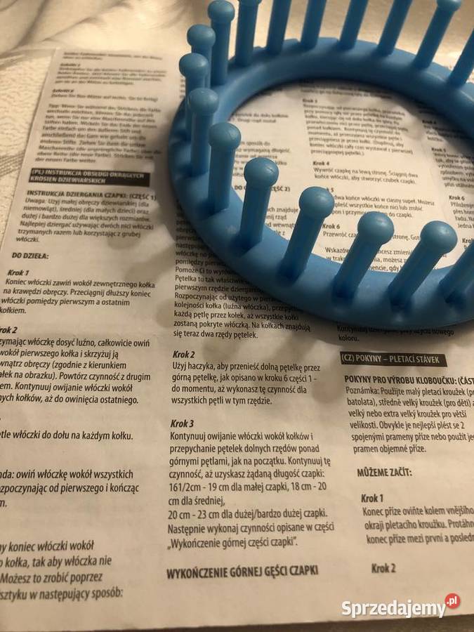 obręcz dziewiarska na golf komin czapkę 13 Zegrze sprzedam