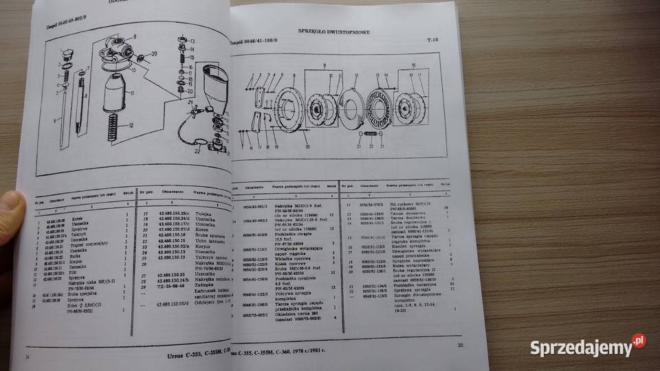 ursus c 355 355m 360 katalog czesci