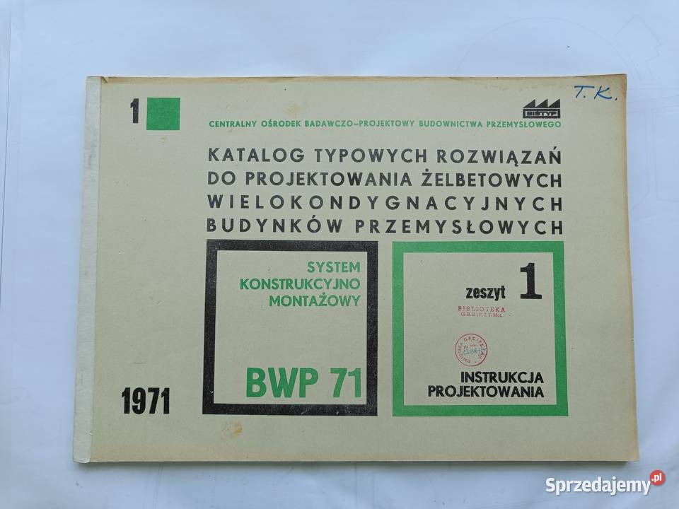 Katalog BWP71 typowych rozwiązań do proj żelbet miękka Gdynia