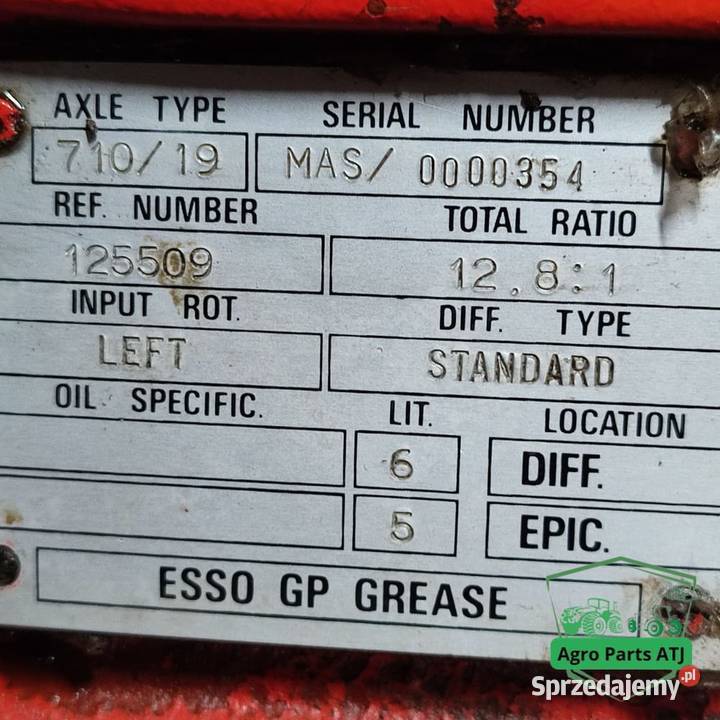 Dyferencjał 15x32 Siege 125509 Manitou MLT 626 Ciechanowiec sprzedam