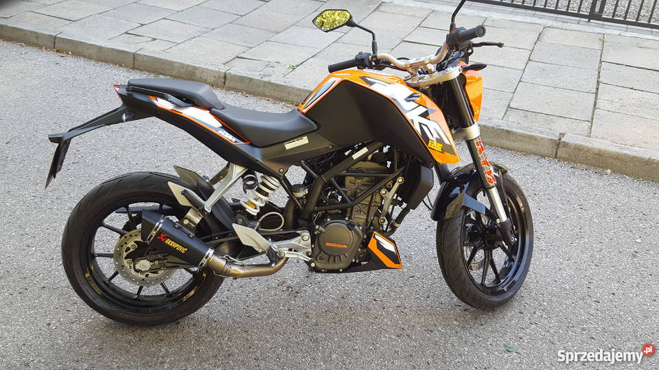 KTM 125 DUKE wydech Akrapovic sprzedam