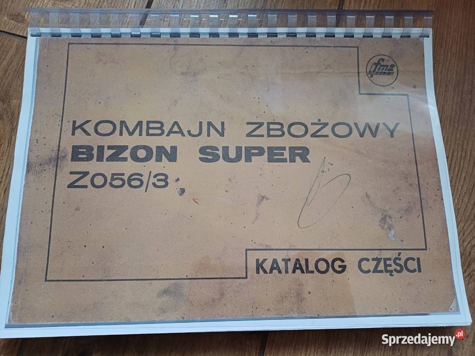 Katalog części do kombajnu BIZON Z0563 do Bizona sprzedam