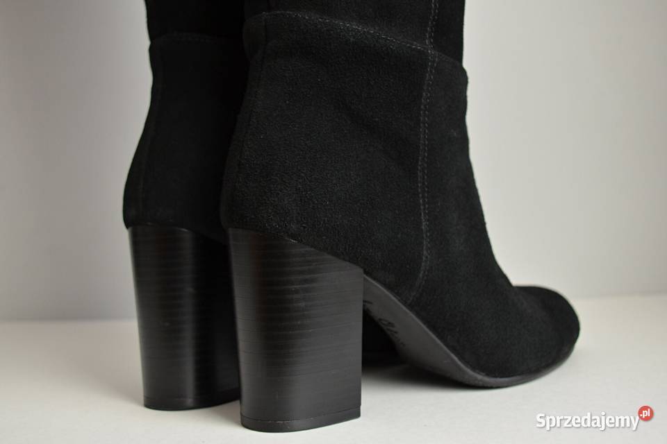 NIEBANALNE zamszowe kozaki Sam Edelman Silas do 25cm Białystok