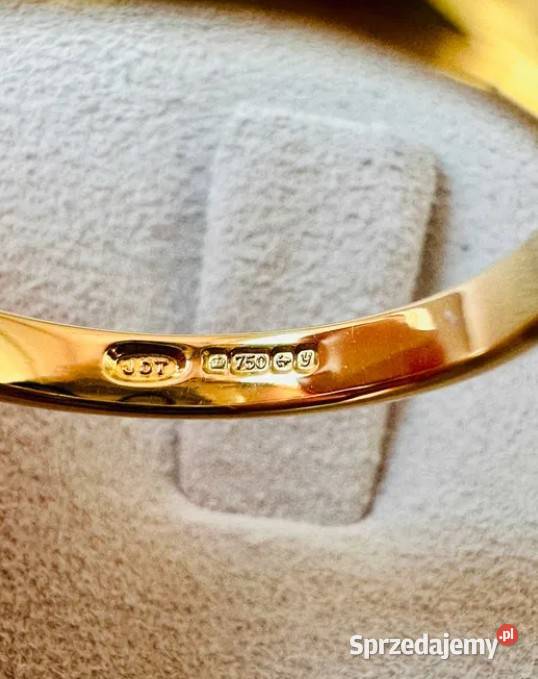 Złoty Pierścionek z Diamentem 05 ct Okazja Warszawa