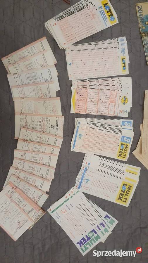 Stare kupony lotto i toto sportowe