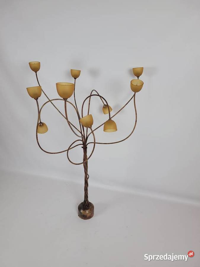 Żyrandol lampa wisząca ze szklanymi kloszami Białogard