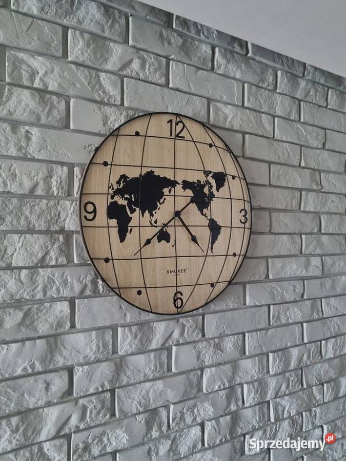 Zegar ścienny XL 3D rustykalna tarcza 50 pomorskie