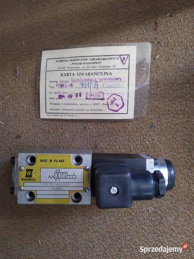 Rozdzielacz hydrauliczny suwakowy 4WE6 Szydłowiec