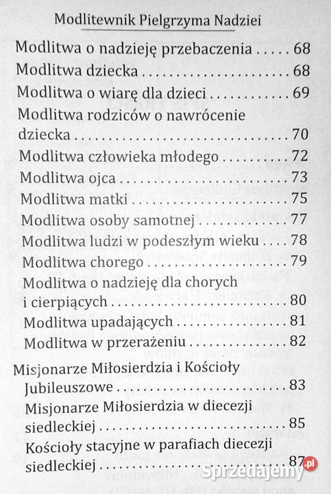 Modlitewnik pielgrzyma nadziei Katarzyna lubelskie Chełm