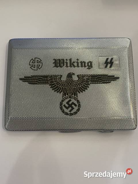 Niemiecka papierośnica platerowana III Rzesza Kraków