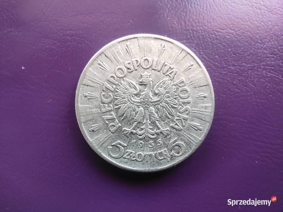 Moneta II RP 5 1935 PIŁSUDSKI Srebro Rzadkość Pruszków