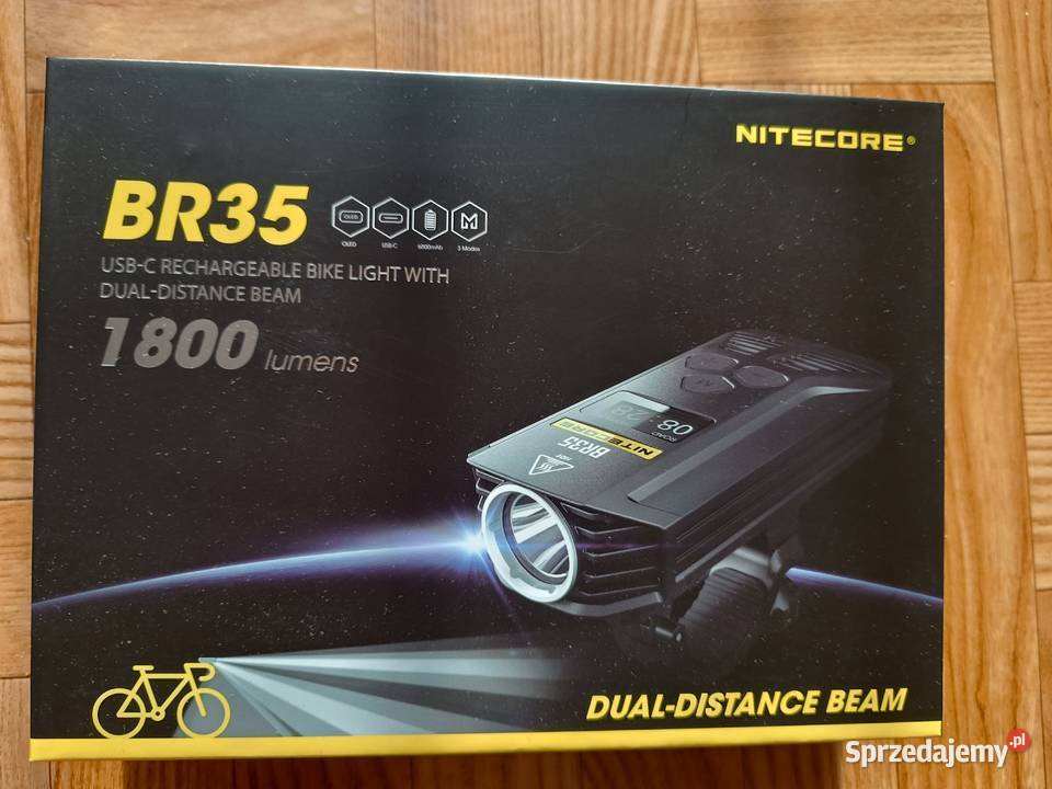 Nitecore BR35 lampa rowerowa przednia 1800 lm Kielce sprzedam